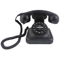 Fysic Graham - Retro telefoon vaste lijn, zwart