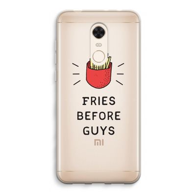 Fries before guys: Xiaomi Redmi 5 Transparant Hoesje