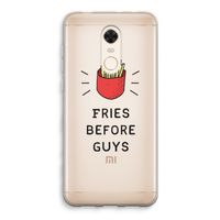 Fries before guys: Xiaomi Redmi 5 Transparant Hoesje