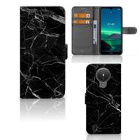 Nokia 1.4 | Bookcase | Marmer Zwart - Origineel Cadeau Vader