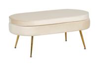 Artistiq Hocker Loulou Velvet - Ovaal