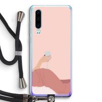 Wine: Huawei P30 Transparant Hoesje met koord Wine: Huawei P30 Transparant Hoesje met koord