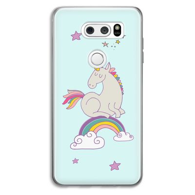 Regenboog eenhoorn: LG V30 Transparant Hoesje