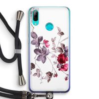 Mooie bloemen: Huawei P Smart (2019) Transparant Hoesje met koord