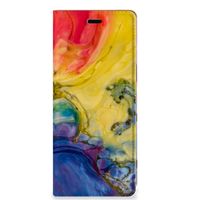 Bookcase Sony Xperia 5 Watercolor Dark - thumbnail