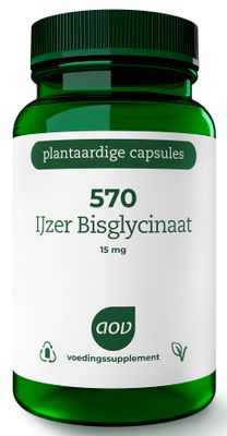 AOV 570 IJzer Bisglycinaat 15mg Vegacaps