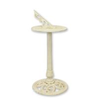 A CAST IRON SUNDIAL ON STAND