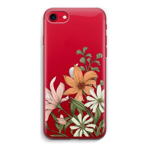 Floral bouquet: iPhone SE 2020 Transparant Hoesje