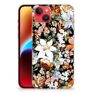TPU Case voor iPhone 14 Plus Dark Flowers