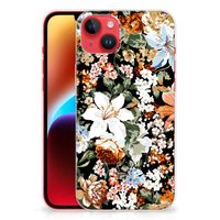 TPU Case voor iPhone 14 Plus Dark Flowers - thumbnail