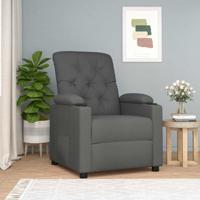 Fauteuil verstelbaar stof donkergrijs