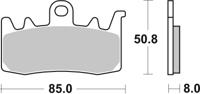 BREMBO Remblokken, voor de moto, Road Gesinterd Metaal 07BB38SA