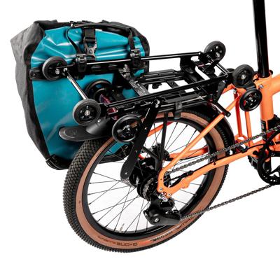 Fahrer achterdrager verlenger topcarrier brompton zwart