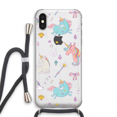 Fantasiewereld: iPhone XS Transparant Hoesje met koord