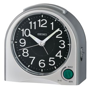 Seiko QHE192N Wekker, zwarte wijzerplaat met alarm 12 cm