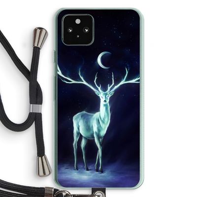 Nightbringer: Pixel 5a 5G Transparant Hoesje met koord