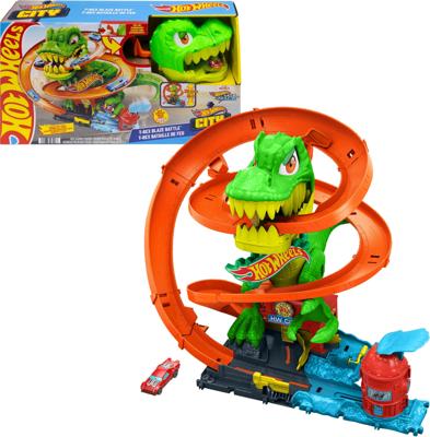 HotWheels city t-rex vs brandweerkazerne