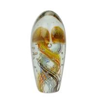 A MURANO STYLE GLASS JELLYFISH SCULPTURE
