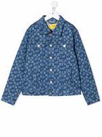 Off-White Kids veste en jean à motif monogrammé - Bleu Off-White Kids veste en jean à motif monogrammé - Bleu