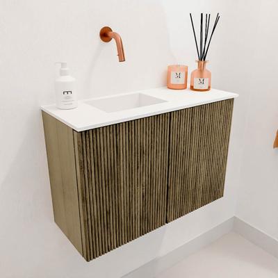 Toiletmeubel Mondiaz Joya | 60 cm | Meubelkleur Dusk | Faye wastafel Talc Links | Zonder kraangat(en) Toiletmeubel Mondiaz Joya | 60 cm | Meubelkleur Dusk | Faye wastafel Talc Links | Zonder kraangat(en)