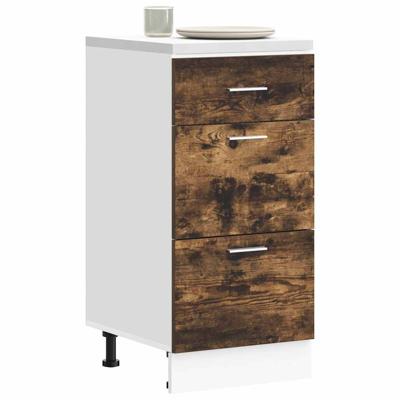 Onderkast Lyon 40x46x81,5 cm bewerkt hout gerookt eikenkleurig
