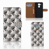 Huawei Nova Plus Telefoonhoesje met Pasjes Salamander Grey - thumbnail