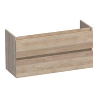 Brauer Joy - Onderkast Ondiep - 100 cm - met 2 Softclose Lades Greeploos en 1 Sifon Uitsparing - Sunlit