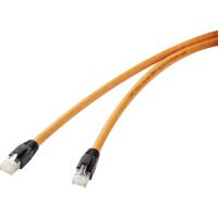 Renkforce RF-4769896 RJ45 Netwerkkabel, patchkabel CAT 8.1 S/FTP 7.50 m Oranje Vergulde steekcontacten, Snagless 1 stuk(s) - thumbnail