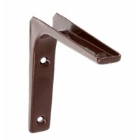 AMIG Plankdrager/planksteun van metaal - gelakt bruin - H125 x B125 mm