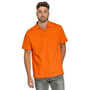 Poloshirt basic oranje