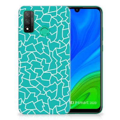Huawei P Smart 2020 | Hoesje maken | Cracks Blue