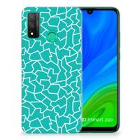 Huawei P Smart 2020 | Hoesje maken | Cracks Blue