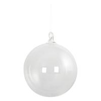 Hobby/diy kerstballen - 5x st - transparant - D14 cm - kunststof - knutselen