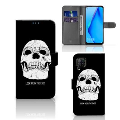 Telefoonhoesje met Naam Huawei P40 Lite Skull Eyes Telefoonhoesje met Naam Huawei P40 Lite Skull Eyes
