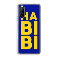 Habibi Blue: Sony Xperia 10 III Transparant Hoesje