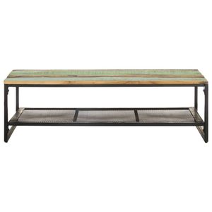 The Living Store Salontafel - Gerecycled hout - 110 x 60 x 35 cm - Rustieke stijl