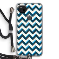Onderbroken lijn: Pixel 4a Transparant Hoesje met koord