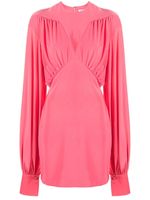 The Attico robe courte à effet froncé - Rose