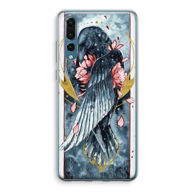 Golden Raven: Huawei P20 Pro Transparant Hoesje