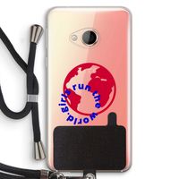 Run The World: HTC U Play Transparant Hoesje met koord