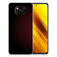 Xiaomi Poco X3 | Poco X3 Pro TPU bumper Geruit Rood