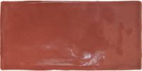 Cifre Cerámica Atlas Wandtegel | 7.5x15 cm | Vintage | Glans Rood