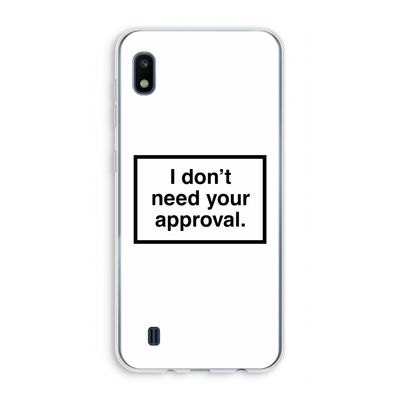 Don't need approval: Samsung Galaxy A10 Transparant Hoesje