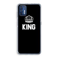 King zwart: Motorola Moto G9 Plus Transparant Hoesje