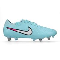 Nike Tiempo Legend 10 Elite IJzeren-Nop Voetbalschoenen (SG) Pro Player Lichtblauw Wit Felroze