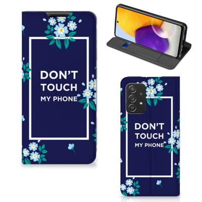 Samsung Galaxy A72 (5G/4G) Design Case Flowers Blue DTMP Samsung Galaxy A72 (5G/4G) Design Case Flowers Blue DTMP