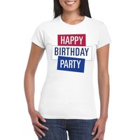 Officieel Toppers in concert Happy Birthday party 2019 t-shirt wit dames 2XL  - - thumbnail