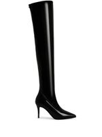 Giuseppe Zanotti bottes Esther en cuir à fini verni - Noir - thumbnail