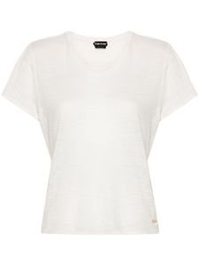 TOM FORD t-shirt à encolure arrondie - Tons neutres