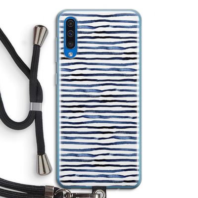 Verrassende lijnen: Samsung Galaxy A50 Transparant Hoesje met koord